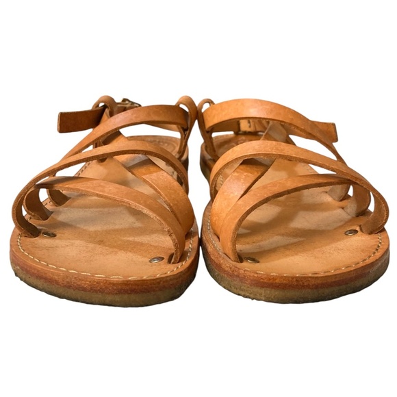 DUCKFEET Bornholm Leather Cross Strap Flat Sandals DENMARK - Picture 5 of 11